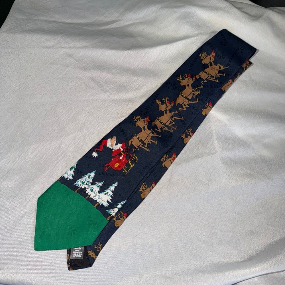 Vintage Santa Yude Tide Greetings (Hallmark) Neck Tie